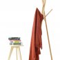 Battilo [Red]Throw Blanket Textured Solid Soft Sofa Couch Decorative Knit Blanket, 51" x 59"