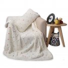 Battilo Knit White Throw Blanket for Couch Sofa Chair Home Decorative, 60" x 50"