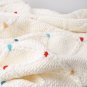 Battilo Knit White Throw Blanket for Couch Sofa Chair Home Decorative, 60" x 50"