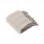 Battilo[Light Grey] Intricate Woven Throw Blanket with Raised Patterns and Tasseled End 50"x60"