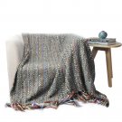 Battilo Stippled Stria Multi-Color Decorative Woven Throw and Blankets for Sofa/Couch - 49"x 51"