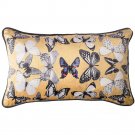 Battilo Single-sided Floral Printed Stuffed Throw Pillow Cotton Insert Filled Cushion