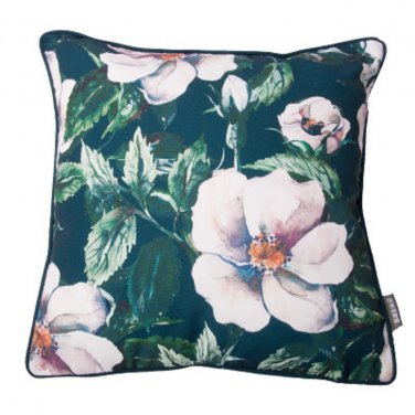 Battilo Single-sided Floral Printed Stuffed Throw Pillow Cotton Insert Filled Cushion