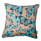 Battilo Single-sided Floral Printed Stuffed Throw Pillow Cotton Insert Filled Cushion
