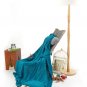 Battilo[Blue]Luxury Cable Knit Throw Blanket, 50" W x 70" L