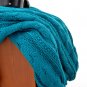 Battilo[Blue]Luxury Cable Knit Throw Blanket, 50" W x 70" L