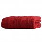Battilo [Red]Luxury Cable Knit Throw Blanket, 50" W x 70" L