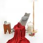 Battilo [Red]Luxury Cable Knit Throw Blanket, 50" W x 70" L