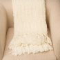 Battilo[ White]Textured Cross Knit Throw Blanket With Fun Bright Colors and Tasseled Ends, 60" x 50"