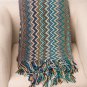 Battilo Multi-Colored Chevron Pattern Decorative Throw Blanket 60" x 50"