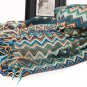 Battilo Multi-Colored Chevron Pattern Decorative Throw Blanket 60" x 50"