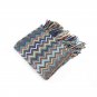 Battilo Multi-Colored Chevron Pattern Decorative Throw Blanket 60" x 50"