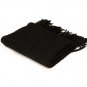 Battilo [Black]Solid Color Scarf with Tassel Air Conditioning Shawl Photographic Blanket