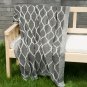 Battilo Retro Soft Knitted Geometric Patterns Throw Blanket, 51" by 59"