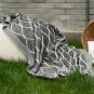 Battilo Retro Soft Knitted Geometric Patterns Throw Blanket, 51" by 59"