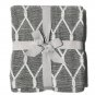 Battilo Retro Soft Knitted Geometric Patterns Throw Blanket, 51" by 59"