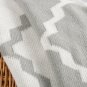 Battilo Soft Knitted Geometric Patterns with Tassel Knot Throw Blanket, 50" by 60"