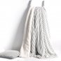 Battilo &atilde;��Gray&atilde;��Striped Super Fluffy Reversible Sherpa Throw Blanket 83"x94"