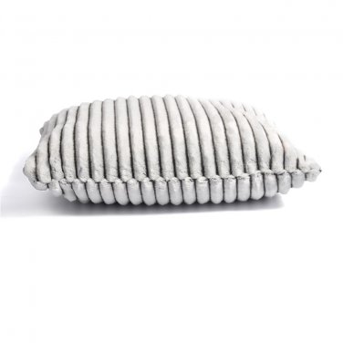 Battilo Adorable Sherpa Throw Pillow/Cushion, 16" L X 16" W, Gray Pillow