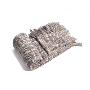 Battilo[Blue/Brown]Rustic Style Acrylic Throw Blanket Measuring