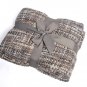 Battilo[Blue/Brown]Rustic Style Acrylic Throw Blanket Measuring