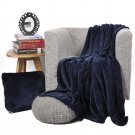 Battilo【Navy】Stars Printed Flannel Blanket Air-conditioned Lively Office Nap Cover 51" x 67"