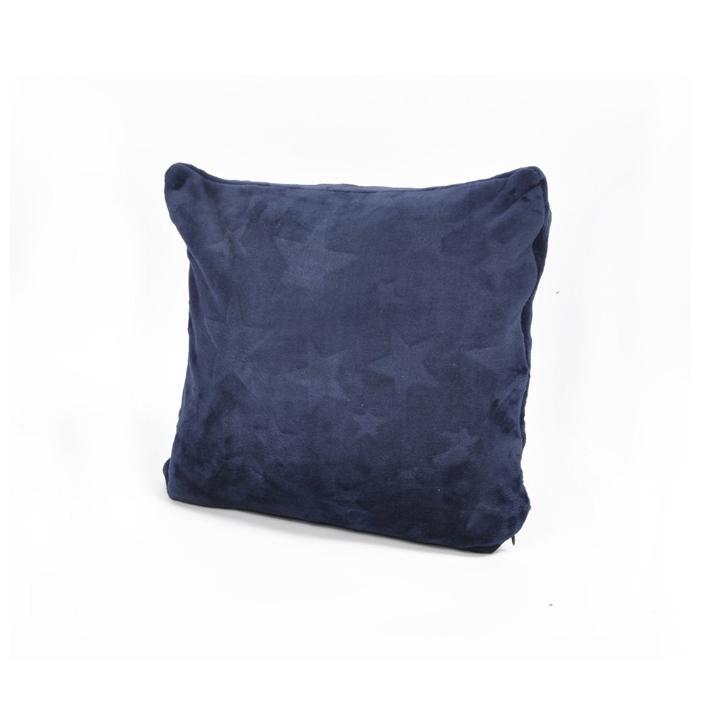 Battilo (Navy)Stars Printed Throw Pillow Cushion for Couch Bed Sofa,16" X 16"