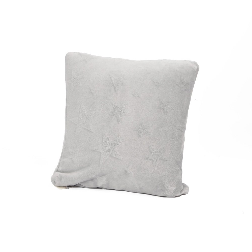 Battilo (Grey)Stars Printed Throw Pillow Cushion for Couch Bed Sofa,16" X 16"