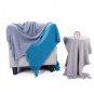 Battilo (Bluish Grey)Wheat Knit Tassel Throw Blanket For Couch Sofa Bed Home D&Atilde;&copy;cor 51" x 59"