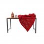 Battilo (Red)Diamond Cable Knit Chenille Home Decor Throw Blanket for All Seasons 50" x 60"
