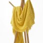 Battilo(52"x80", Yellow)Knit Diamond Pattern Decorative Sofa Bed Couch