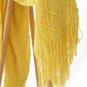 Battilo(52"x80", Yellow)Knit Diamond Pattern Decorative Sofa Bed Couch