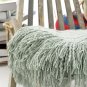 Battilo(52"x80", Light Blue)Knit Diamond Pattern Decorative Sofa Bed Couch