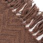 Battilo (Dark Brown, 50" x 60")Boon Knitted Tweed Throw Couch Cover Blanket