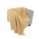 Battilo (Yellow, 56" x 96")Boon Knitted Tweed Throw Couch Cover Blanket