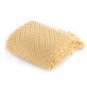 Battilo (Yellow, 56" x 96")Boon Knitted Tweed Throw Couch Cover Blanket