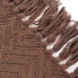 Battilo (Dark Brown, 56" x 96")Boon Knitted Tweed Throw Couch Cover Blanket