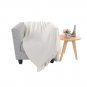 Battilo[White 50"x60"]Soft Throw Blanket Warm & Cozy for Couch Sofa Bed Beach Travel