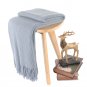 Battilo[Bluish Grey 50"x60"]Soft Throw Blanket Warm & Cozy for Couch Sofa Bed Beach Travel