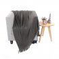 Battilo[Dark Grey 50"x80"]Soft Throw Blanket Warm & Cozy for Couch Sofa Bed Beach Travel