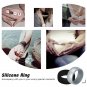 Silicone Wedding Ring for Men [Size 10]10 Pack Rubber Rings Fit for Sports and Outdoors