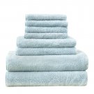 Battilo [Light Blue] Fast Drying Extra Large Bath Towel Set Spa & Hotel Quality - Pack of 8