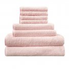 Battilo [Pink] Fast Drying Extra Large Bath Towel Set Spa & Hotel Quality - Pack of 8