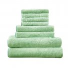 Battilo [Green] Fast Drying Extra Large Bath Towel Set Spa & Hotel Quality - Pack of 8
