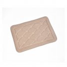 Battilo Bathroom Mats[Beige] Non Slip Bath Floor Mats Water Absorbent Bathroom Rugs