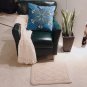 Battilo Bathroom Mats[Beige] Non Slip Bath Floor Mats Water Absorbent Bathroom Rugs