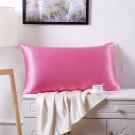 Battilo (Peach)100% Pure Mulberry Silk 19 Momme Charmeuse Silk Pillowcase Cotton underside 1pc