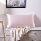 Battilo (Pink)100% Pure Mulberry Silk 19 Momme Charmeuse Silk Pillowcase Cotton underside 1pc
