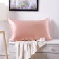 Battilo (Rubber red)100% Pure Mulberry Silk 19 Momme Charmeuse Silk Pillowcase Cotton underside 1pc