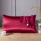 Battilo (Burgundy)Satin Silk Pillowcase for Hair & Facial Skin to Prevent Wrinkles 20"x30"